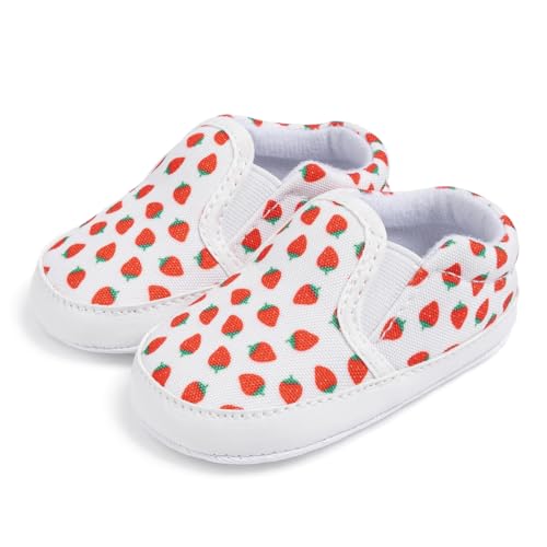 Image of Infant Baby Boys Girls Canvas Sneaker Toddler Slip On Anti Skid Newborn First Walkers Candy Shoes for 0-18 Months