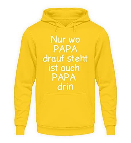 Pull à capuche unisexe jaune taille M pour rester au chaud avec un style moderne