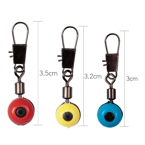 Kit de 100 accesorios para pesca flotadores y conectores miniatura 2