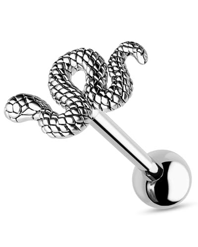 CM Crareesi Mania Tongue Rings 316L Stainless Steel Tongue Piercing