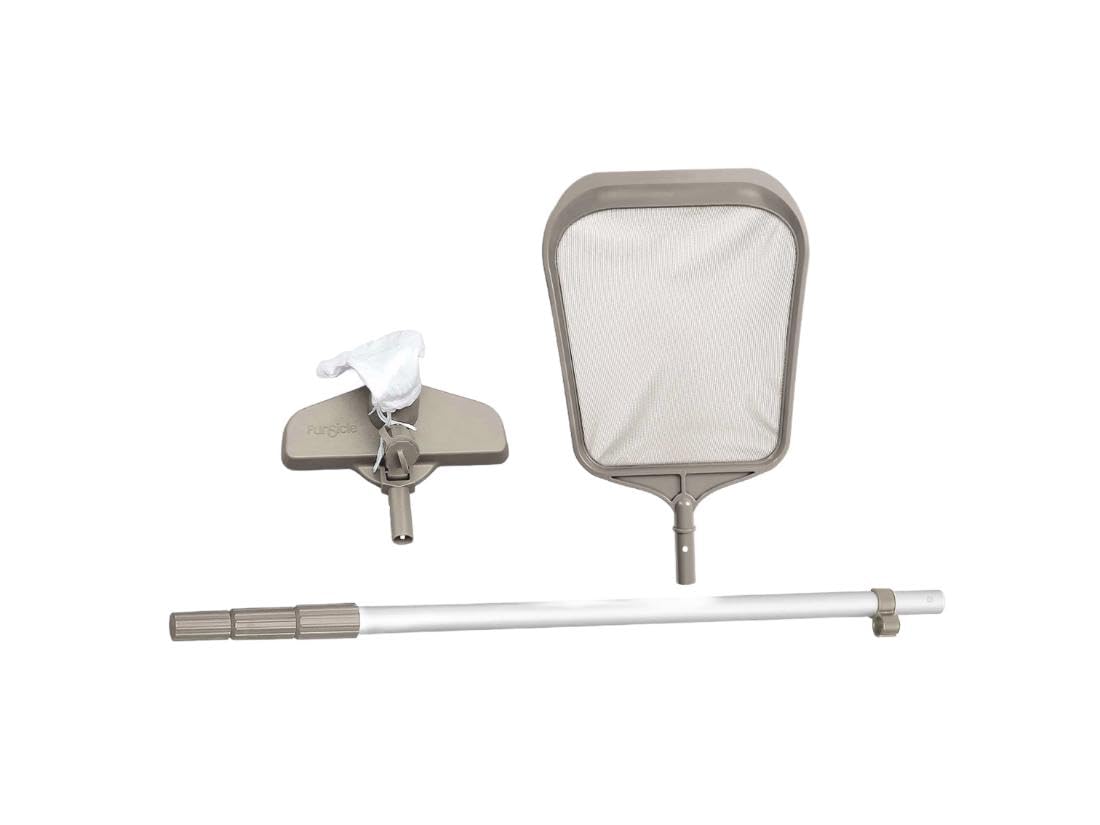 FUNSICLE Piscine Tubulaire Ronde Marron Ø4,57m x h1,22m