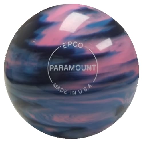 Bowlerstore Products EPCO Duckpin Bowling Ball- Marbleized - Navy, Light Blue & Pink (4 3/4 inch- 3lbs. 10 oz.) 1 Ball