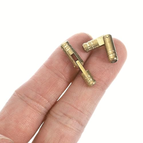 Uxcell Invisible Brass Barrel Hinges, 24pcs 5x25mm, Unfinished, Brass, Door Mount - Image 4