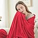 BEDELITE Fleece Blanket King Size Blankets for Bed, Luxury Plush Cozy Fuzzy Blanket 108x90 inches, Super Soft Warm Lightweight Throw Blanket All Seasons Suitable, Red