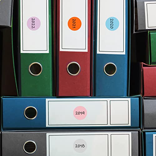 15000 Pieces 3/4 Inch Round Color Coding Labels Roll Adhesive Solid Colors Dot Stickers Assorted Colored Circle Stickers Dot Label Stickers For Inventory Organize File Classification, 15 Colors #TOP5