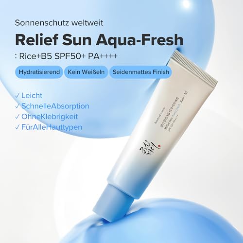 Beauty of Joseon Aqua Fresh Relief Sun: B5 Rice (Spf50 Pa) Von