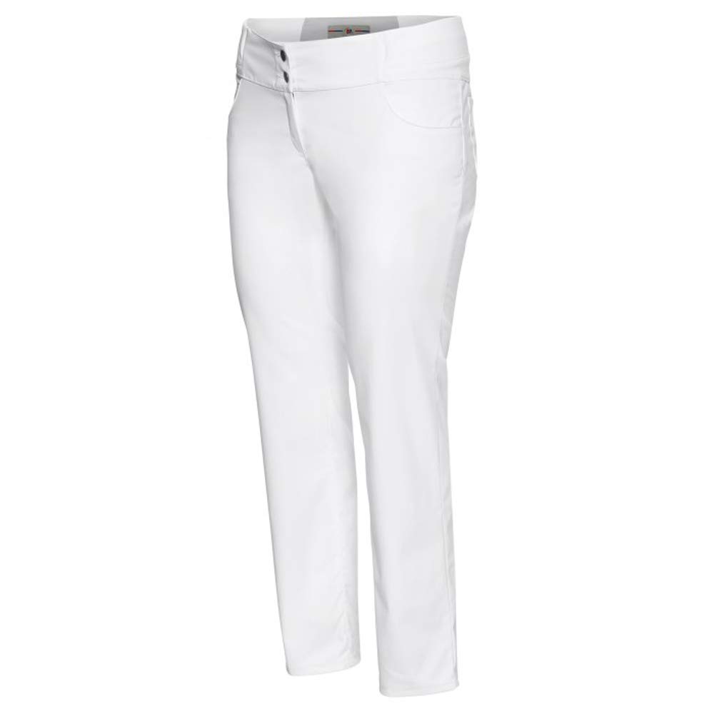 BP 1766-686-0021-18n Stretch Fabric Shape Fit Trousers for Women, 48% Cotton/48% Polyester/4% Elastolefin, White, 18n Size