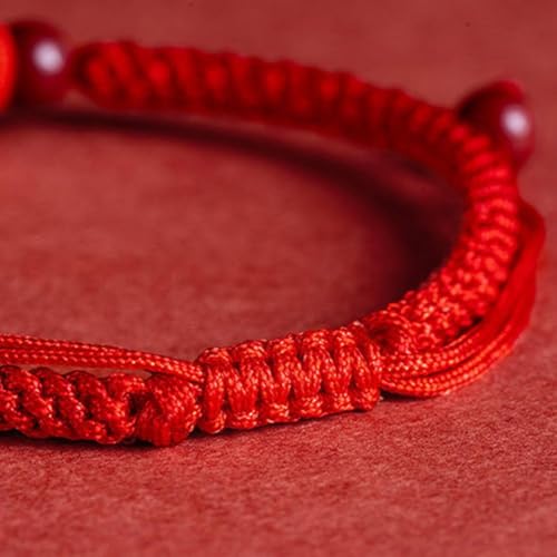 2025 New Year of Snake Red String Bracelet, New Chinese Zodiac Peach Wood Red Rope Bracelet Hand Woven, Year of The Birth Ethnic Style Jewelry Snake Bracelet for Chinese New Year Gift2