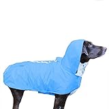 Wasserdichter Hunde-Regenmantel, Blau