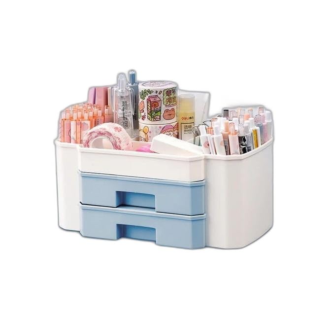 Cosmetic Storage organizer Makeup organizer shelf Design for Daily Use Multi Use Organizer Vanity Box (MULTI COLOR)|design - 2614 for home and kitchen-image-14
