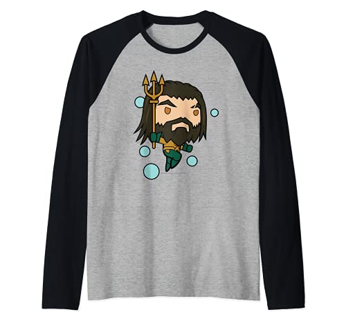 Aquaman Movie Chibi Aquaman Camiseta Manga Raglan