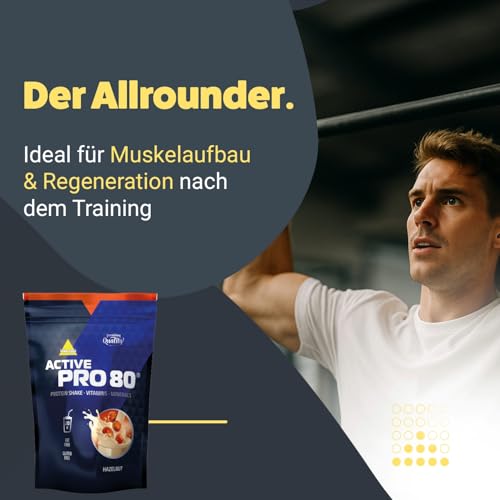 inkospor Active Pro 80 Protein Shake, Haselnuss, 500g Beutel