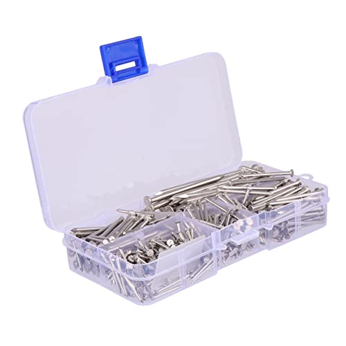 460 piezas de clavos redondos de acero inoxidable para bricolaje y manualidades en casa miniatura 1