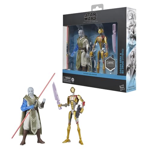 Star Wars The Black Series, Dagan Gera & Bx Droid (Hybrid), Star Wars Jedi: Survivor, Pack Doble de Figuras coleccionables de 15 cm