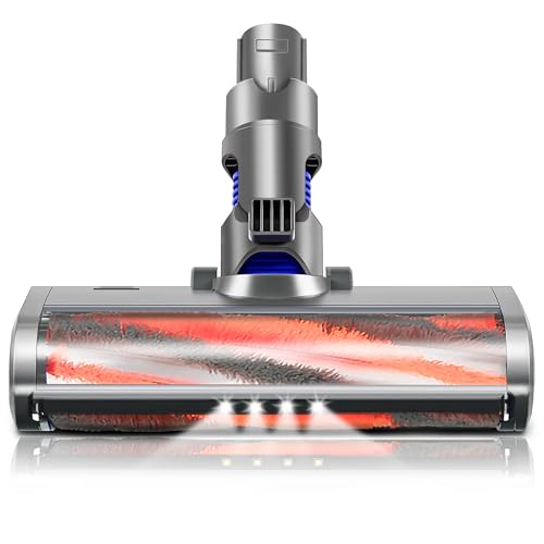 Italdos Cepillo compatible con Dyson V6 DC58 DC59 DC61 DC62 rodillo motorizado apto para parqué, azulejos, suelos duros y luz integrada
