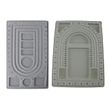 2 Pieces Lay Out Tray Flocked Bead Board Tray Design Beadboard Loose Beads String DIY Making