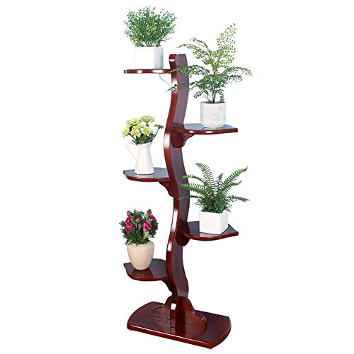 Preisvergleich Produktbild CHAOXIAN Gartenregal Blumenregal Blumen Regal Gartenregal Pflanzenständer Blatt Gestalten Palette Kiefernholz, 52x28x121cm