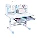 Produktbild LJHA Korrektur Tabelle Heben Schreibtisch Stuhl Set Kinder Home Kombination Studie Tabelle 2 Farben Optional Tabelle (Farbe : Blau)