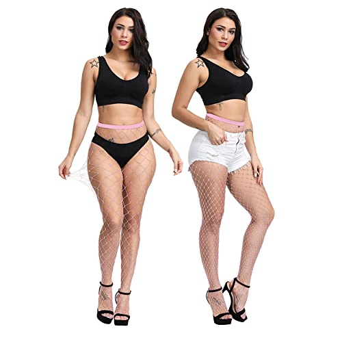 Image of EVERSWE High Waist Fishnet Tights, Thigh High Suspender Stockings