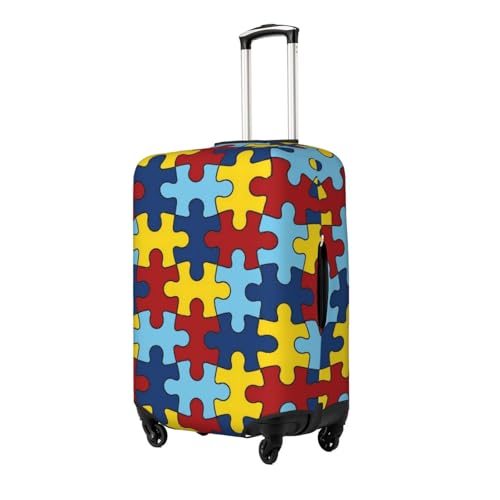 Autism Awareness Luggage Cover, Protective Washable Suitcase Cover - Travel High Elastic Fibers Suitcase Protector Fits X-Large2