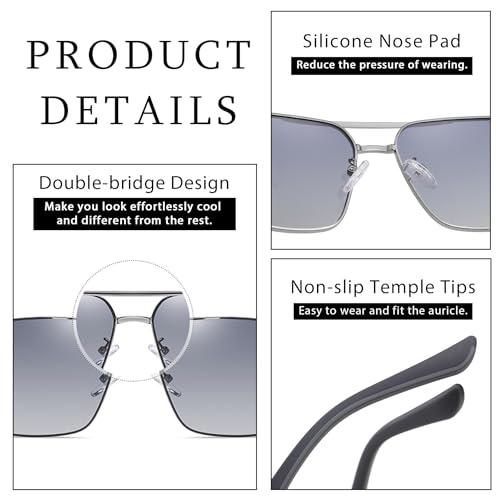 Polarized Sunglasses Men Trendy Sun Glasses Fashion Metal Shades Driving Fishing SY60514