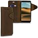 Produktbild kalibri Hülle kompatibel mit Google Pixel 3a XL - Leder Handyhülle - Handy Wallet Case Cover in Braun
