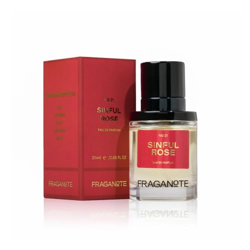 Image of Fraganote Sinful Rose Unisex Perfume For Man & Women's | Premium Eau De Parfum 25ML | Long-Lasting Dark Rose, Amber & Musk Fragrance | Bold & Seductive Scent for Parties, Weddings & Date Nights for Men & Women
