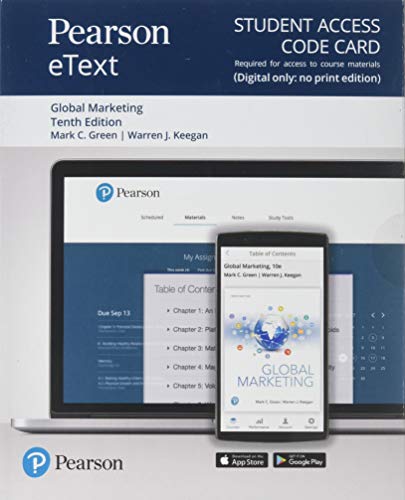 Pearson eText for Global Marketing-- Access Card