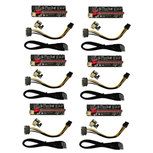 6 sets PCIe Extender Cable Adaptador GPU para Minería miniatura 1
