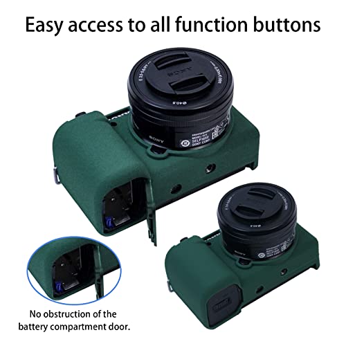 Funda Protectora de Silicona para Cámara Sony ZV-E10 Verde miniatura 5