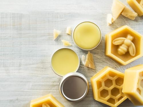 Image of NatureSack Beeswax Cubes 50g Natural Yellow Beeswax Triple Filtered Unrefined Bees Wax for DIY Lip Balm Candle Making Cream Lotion Body Butter Cosmetic Use