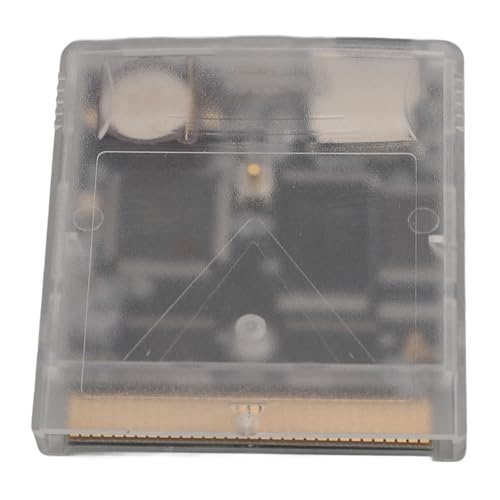 JTLB Professionelle Spielekassette 1000 in 1, Unterstützt Gameboy Color, Drag-and-Drop-Dateiverwaltung, Videokassette für Gameboy, Anpassbare A-B-Tasten (Transparentes Weiß)