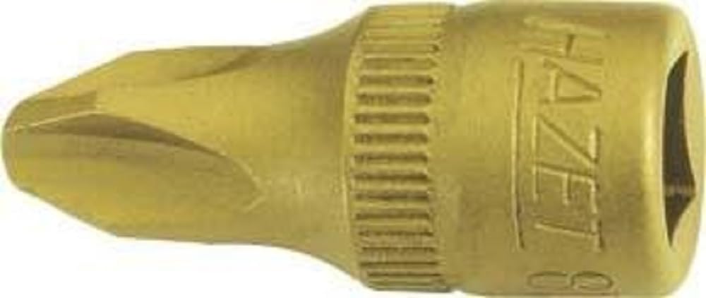 Hazet Cvd-Tin Coated 8506-Ph2 Cross Recess Profile Ph Screwdriver Socket