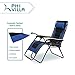 PHI VILLA XXL Oversized Padded Zero Gravity Chair, Foldable Patio Recliner, 30