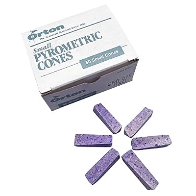 Pyrometric SRB015 Cones for Accurate Firings in Industrial, Pottery and Hobby Kilns - Cone 015 - (50/Box)