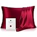 YANIBEST Silk Pillowcase for Hair and Skin - 600 Thread Count 100% Mulberry Silk Bed Pillowcase with Hidden Zipper, Queen Size Pillow Cases