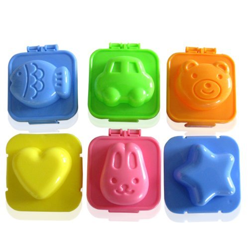 6set Fish Car Heart Shape Egg Sushi Rice Mold Mould Decorating Fondant Cake Tool, Garden, Lawn, Maintenance