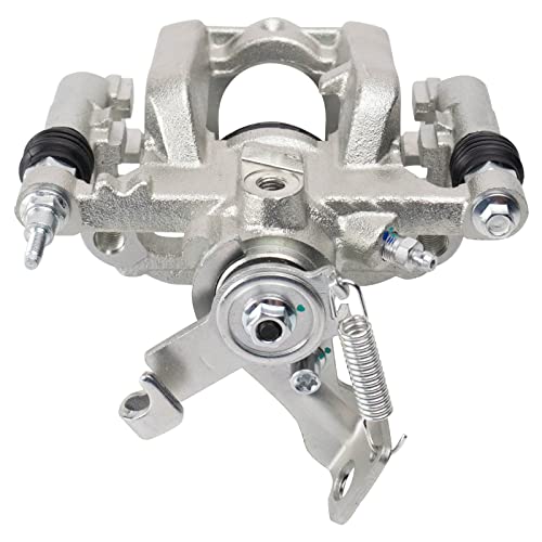 Image of TRQ Rear Brake Pad and Rotor Set Ceramic Solid Rotors Calipers