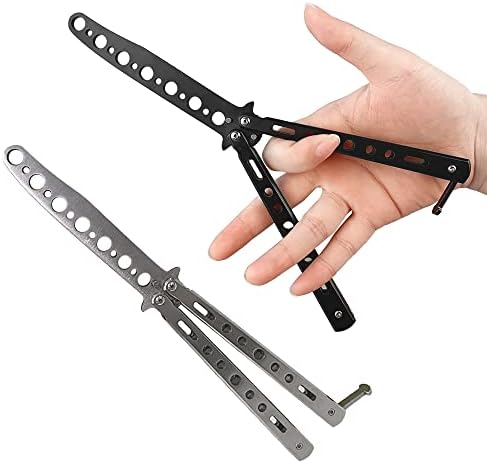 2-Piece Stainless Steel Training Tool for Practicing Flipping Tricks, 100% Safe Strong and Durable, Suitable for Beginners