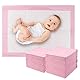 Eckerdromk 50 Stück Baby Inkontinenzunterlage Wickelunterlage Einweg, 60 × 40 cm Wickelauflage (Rosa), Hygienisch mit Superabsorber, Weich, Wasse, Atmungsaktiv, Baby Changing Mat für Unterwegs