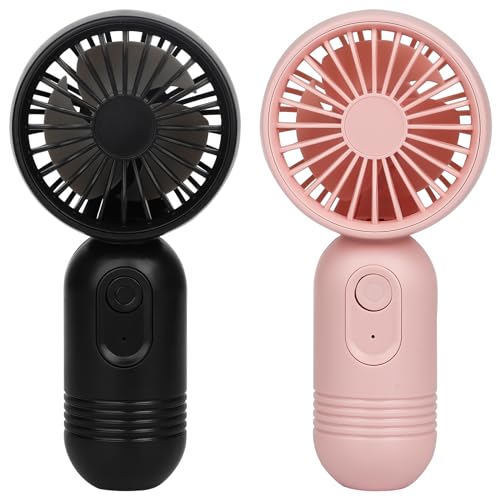 Ackdine Mini Portable Fan - Handheld Fan, 2 Pack USB Rechargeable Personal Fan, Battery Operated...