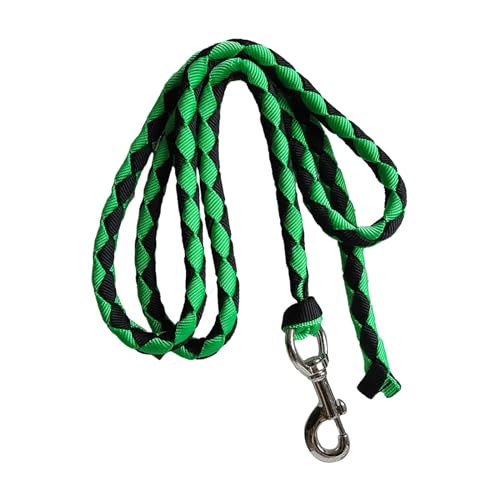 kowaku Braided Horse Rope with Bolt Snap for Training and Leading Pets or Sheep, Green 3.5Meters