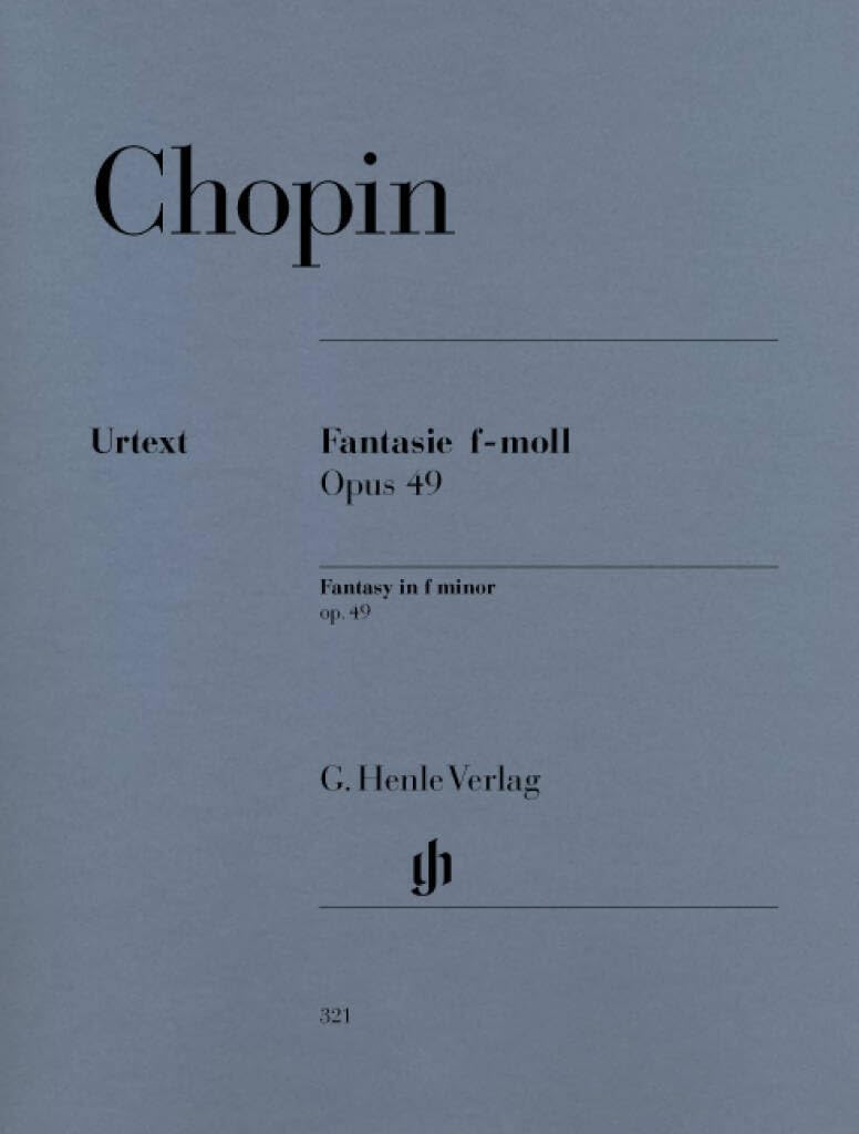 Fantasy f minor op. 49 - piano - (HN 321): Instrumentation: Piano solo