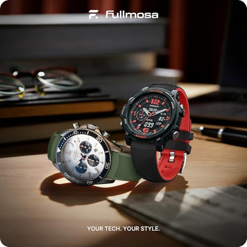 Image of Fullmosa 20mm Watch Strap, 2 Pack Silicone Watch Straps for Men Women, Compatible with Amazfit Bip U /Bip U Pro, Amazfit GTR /GTR Mini, Samsung Galaxy Watch 4 /5 /6 /7, Garmin Venu and all 20mm Watches