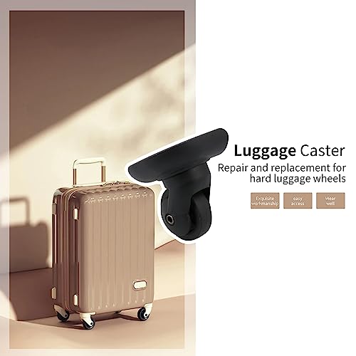 2 Pairs of Multi-function Luggage Universal Wheel 115W Series Replacement for W293 Black for Casters (2)4