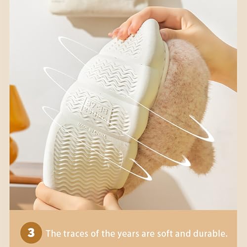 Kids Shoes Toddler Boys Girls Bunny House Slippers Indoor Home Shoes Warm Fuzzy Slipper Socks for Kids Baby Winter Shoes4