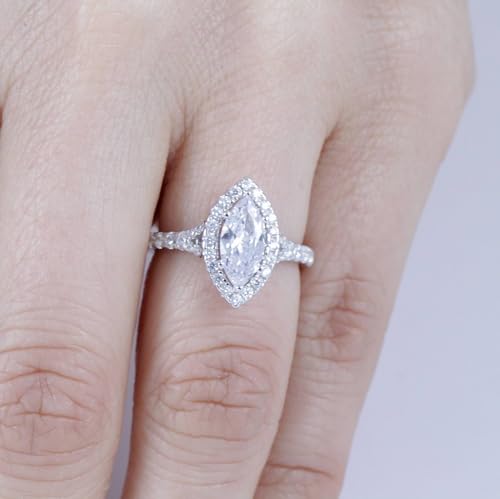 Marquise CZ Engagement Ring, Cubic Zirconia Engagement Ring, Silver Wedding Ring, Bridal Ring, 925 Sterling Silver Travel Ring, Solitaire Marquise Ring, Size 2.5-15 ML2487A3