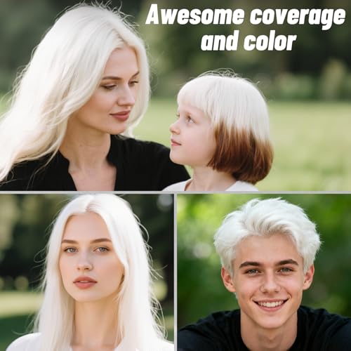 White Hair Spray, color temporal para cabello 4.06 oz miniatura 4
