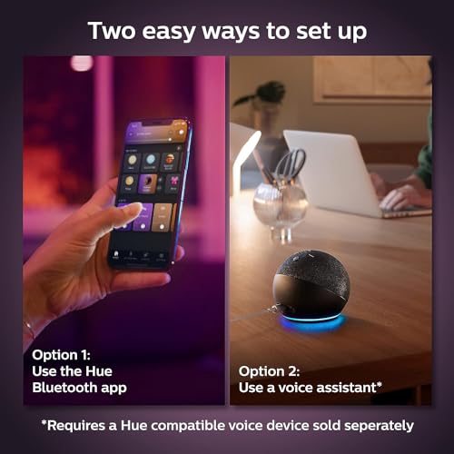 Philips Hue Smart 75W A19 LED Bulb - White and Color Ambiance Color-Changing Light - 1 Pack - 1100LM - E26 - Indoor - Control with Hue App - Works with Alexa, Google Assistant and Apple Homekit - image 7