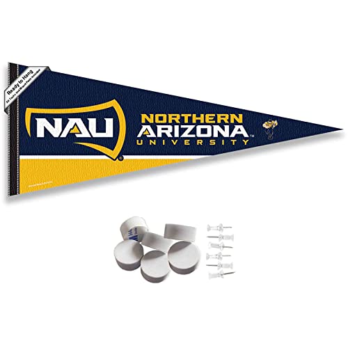 College Flags & Banners Co. Northern Arizona Lumberjacks Pennant Flag and Wall Tack Mount Pads